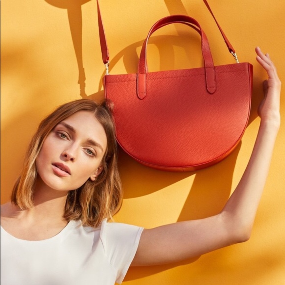 NWT Cuyana semi circle bag